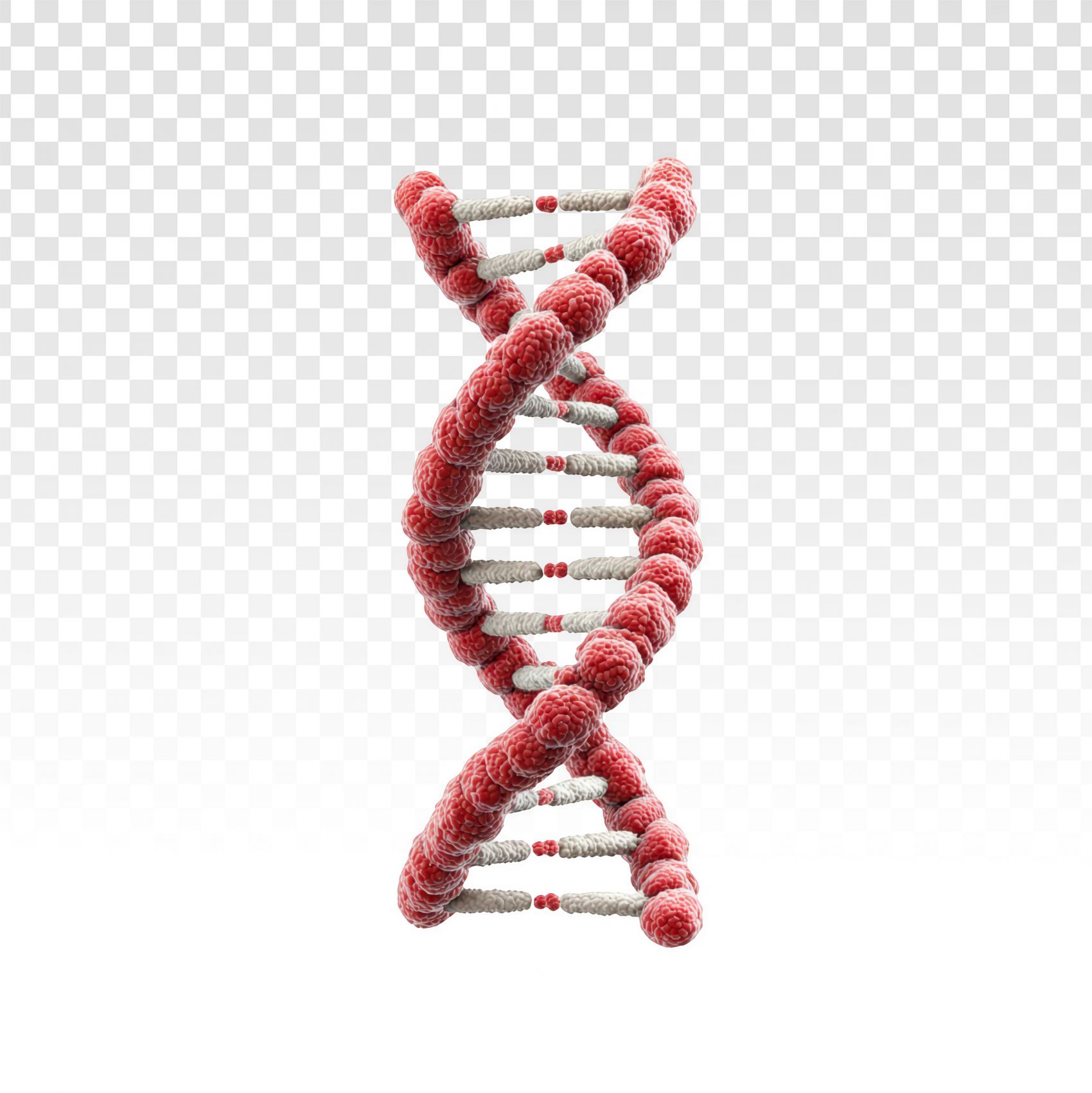 3D 立体 DNA 双螺旋结构生物科学基因透明免抠素材图图片