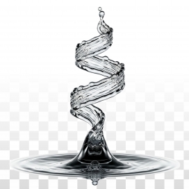 旋晶流韵：水之灵的螺旋定格幻态