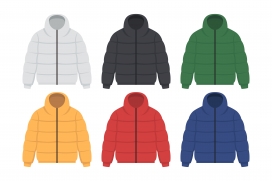 暖冬彩装：多色羽绒夹克的简约穿搭图鉴