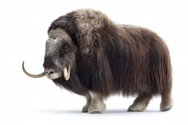 褐绒猛士：北极麝牛的原生力量之美