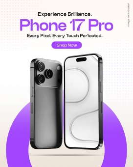 耀动像素： iPhone 17 Pro 科技美学海报