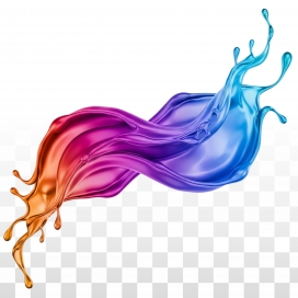 彩漾流波：渐变液态的视觉韵律呈现