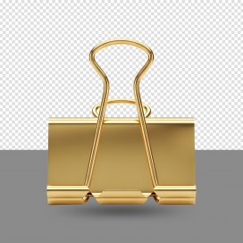 金夹凝光-金色长尾夹的极简办公美学呈现