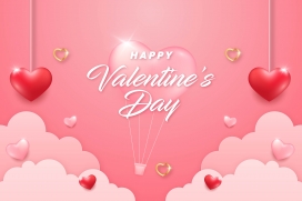 粉云心旅 - 情人节浪漫氛围的视觉营造