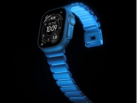 为Apple Watch Ultra增添了夜光效果的表带