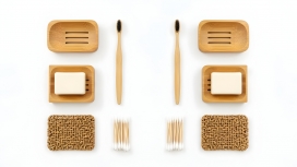 竹质生活套装 - 可持续卫浴日用品组合