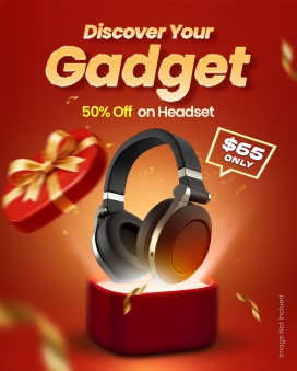 红金狂欢-头戴式耳机半价风暴