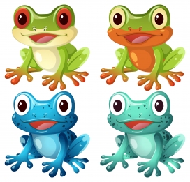 彩蛙萌团 卡通青蛙角色设计