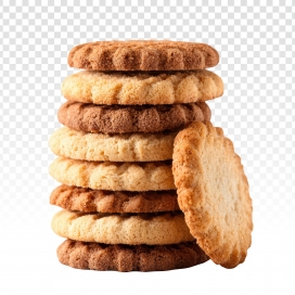 双色曲奇堆叠 治愈甜香特写