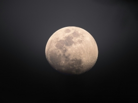 高清满月特写夜空摄影素材