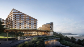 Resort in South Korea __韩国滨海木结构度假综合体