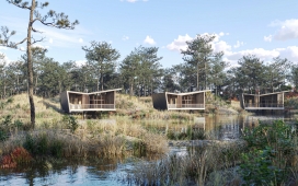 生态湖畔度假屋 - 自然共生建筑设计摄影合集