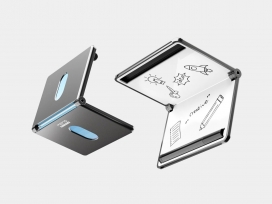 用可重复使用板代替了便签的卡片钱包