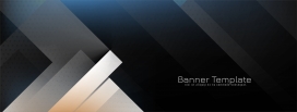 几何渐变商务横幅 - 现代科技感 Banner 模板