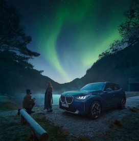 BMW-极光下的浪漫奇遇 - 宝马汽车创意叙事摄影