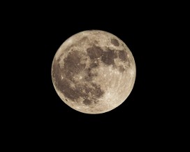 深空满月高清天文摄影 月球表面环形山地貌特写实拍