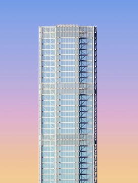 极简现代玻璃摩天大楼建筑美学
