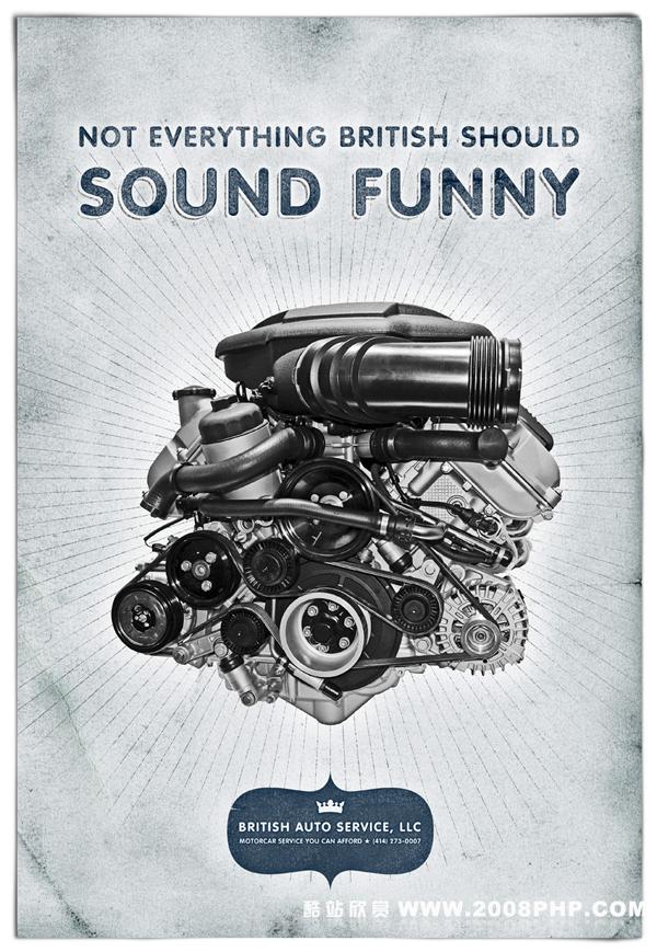 英国汽车服务广告复古怀旧招贴---酷图编号4