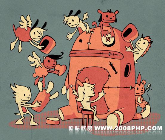 巴西DjBisparulz精彩卡通插画---酷图编号18