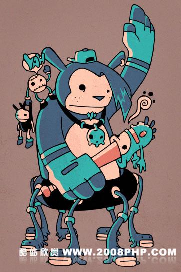 巴西DjBisparulz精彩卡通插画---酷图编号4