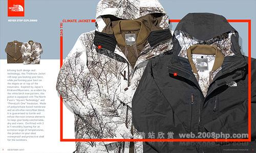 the north fac(乐斯菲斯)户外运动服饰产品样本设计---酷图编号4
