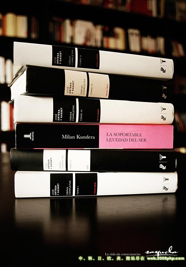 09欧美Rayuela Bookstore 书籍书本平面广告设计---酷图编号1