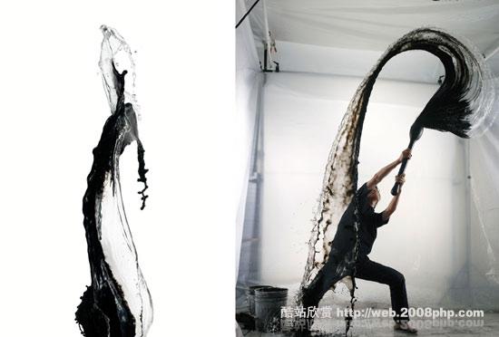 国外超级疯狂泼墨墨翟效果图片---酷图编号5