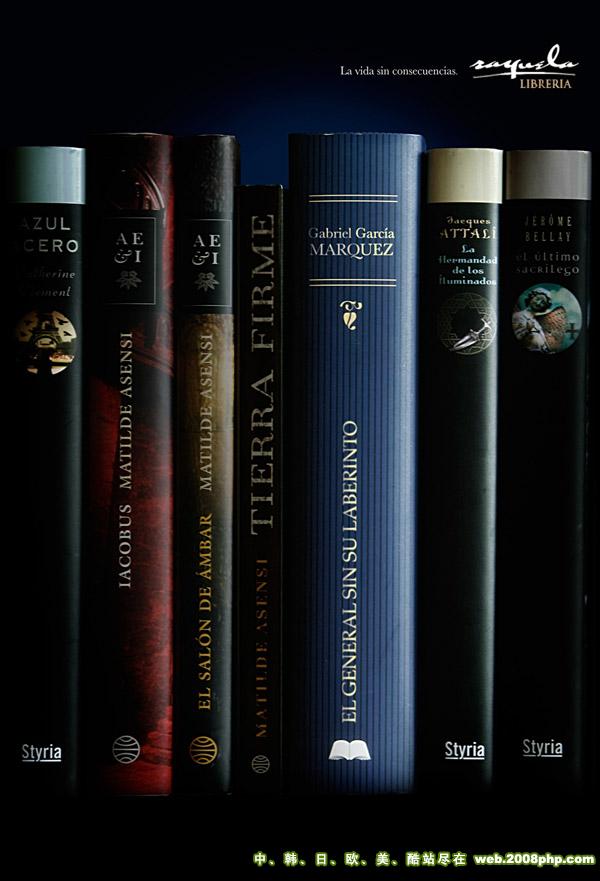 09欧美Rayuela Bookstore 书籍书本平面广告设计图片