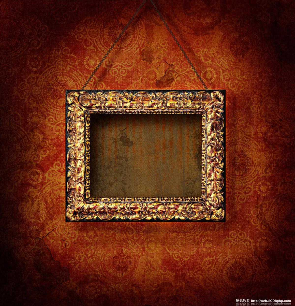 09高清欧式华丽富贵画框相框素材图片图片