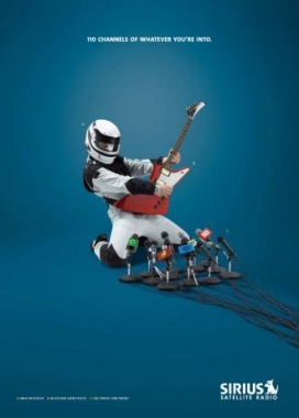Sirius卫星广播公司广告招贴