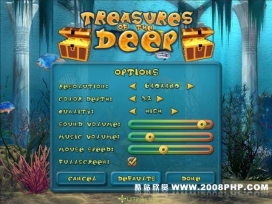 有趣的海底打砖块游戏界面