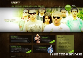 欧美黑色主题酷站截图欣赏