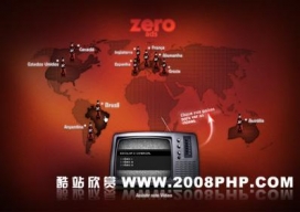 欧美红色主题网站部分截图