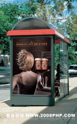 Newcastle Brown Ale啤酒的公交站