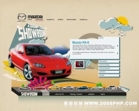 新加波设计师Jeff Mendoza精美马自达球场网页欣赏