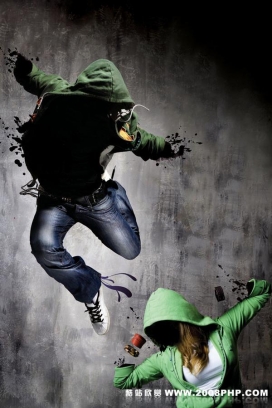 欧美牛仔裤创意插画海报欣赏