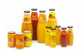 意大利vida清爽饮料果汁包装设计