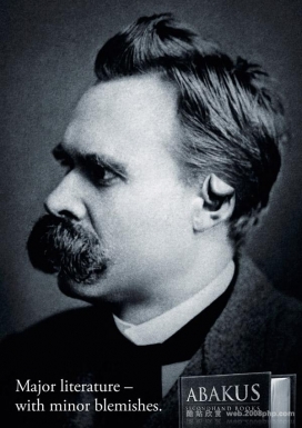 Abakus二手书籍平面广告设计注意耳朵