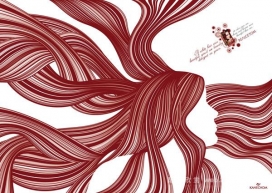 欧美Realcetom Kanechom 花纹人物平面广告设计