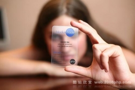 欧美09款透明材质名片设计欣赏