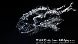 欧美超级疯奔驰狂动感流线汽车插画