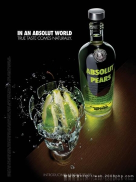 欧美Absolut伏特加品牌名酒高档酒创意广告
